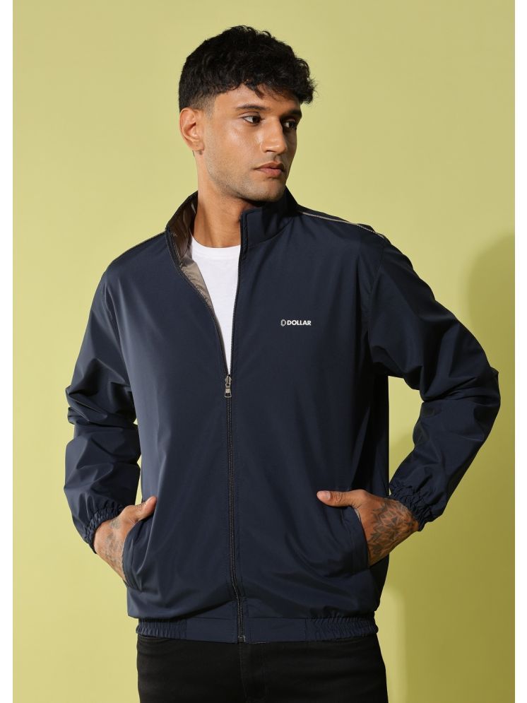     			Dollar Polyester Blend Men's Windcheater Jacket - Navy ( Pack of 1 )