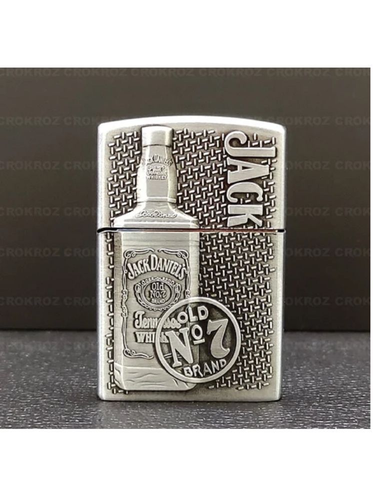     			PAAVI Silver Iron Cigarette Lighter ( Pack of 1 )