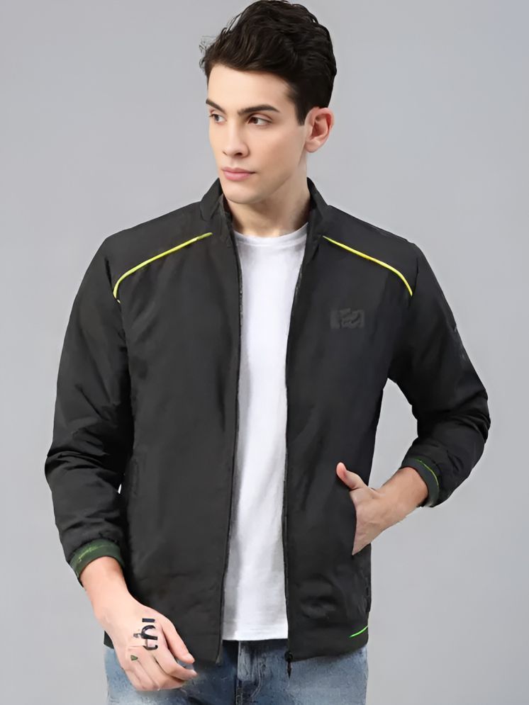     			PPTHEFASHIONHUB Polyester Men's Casual Jacket - Black ( Pack of 1 )