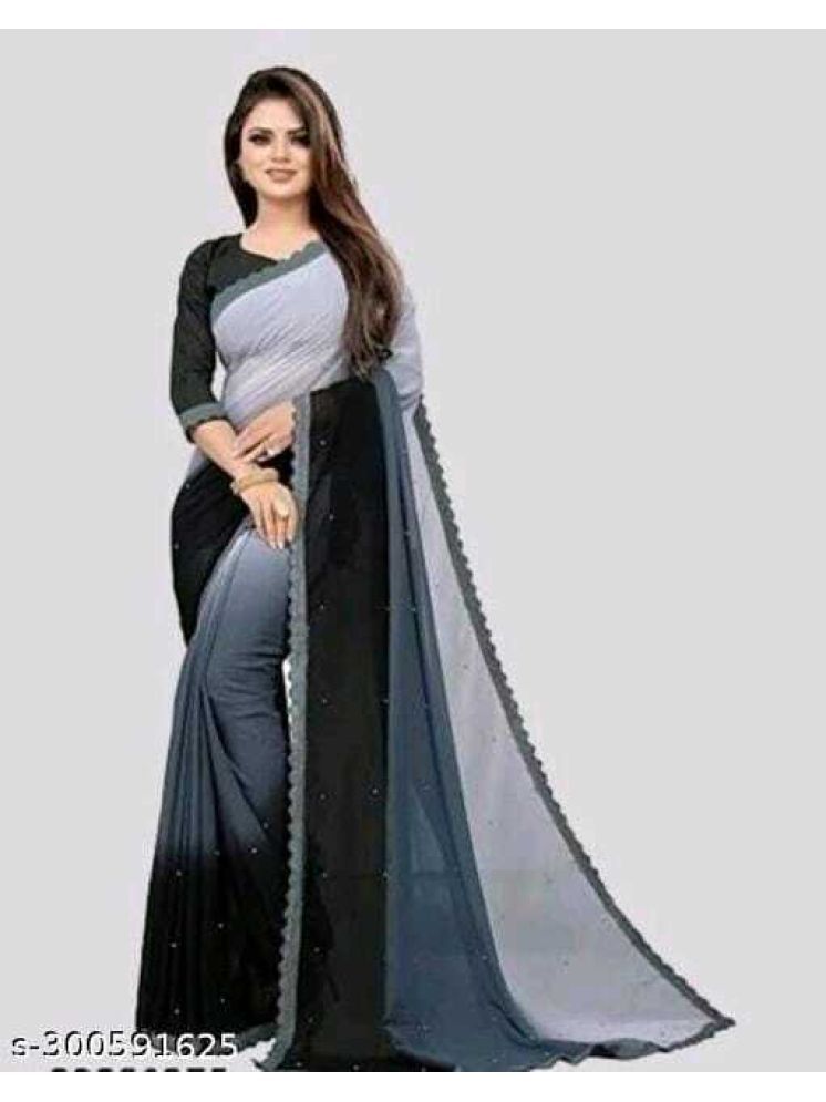     			Samai Cotton Silk Solid Saree With Blouse Piece - Black ( Pack of 1 )