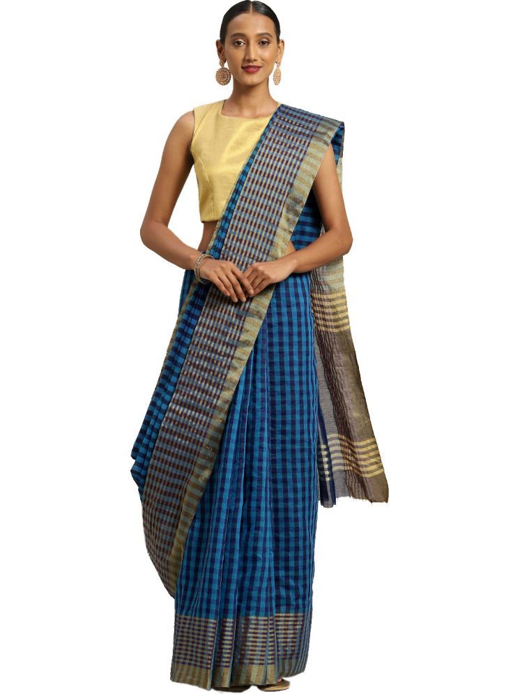     			Samai Cotton Silk Solid Saree With Blouse Piece - Multicolor4 ( Pack of 1 )