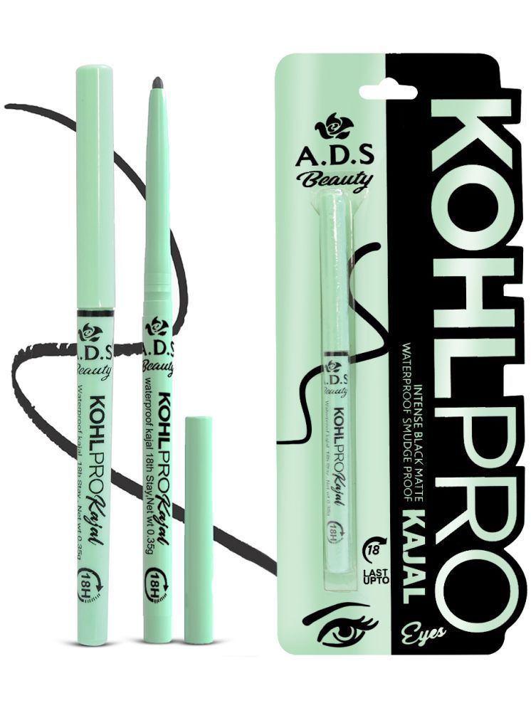     			ADS Green Matte Kajal 1 g Pencil ( Pack of 1 )