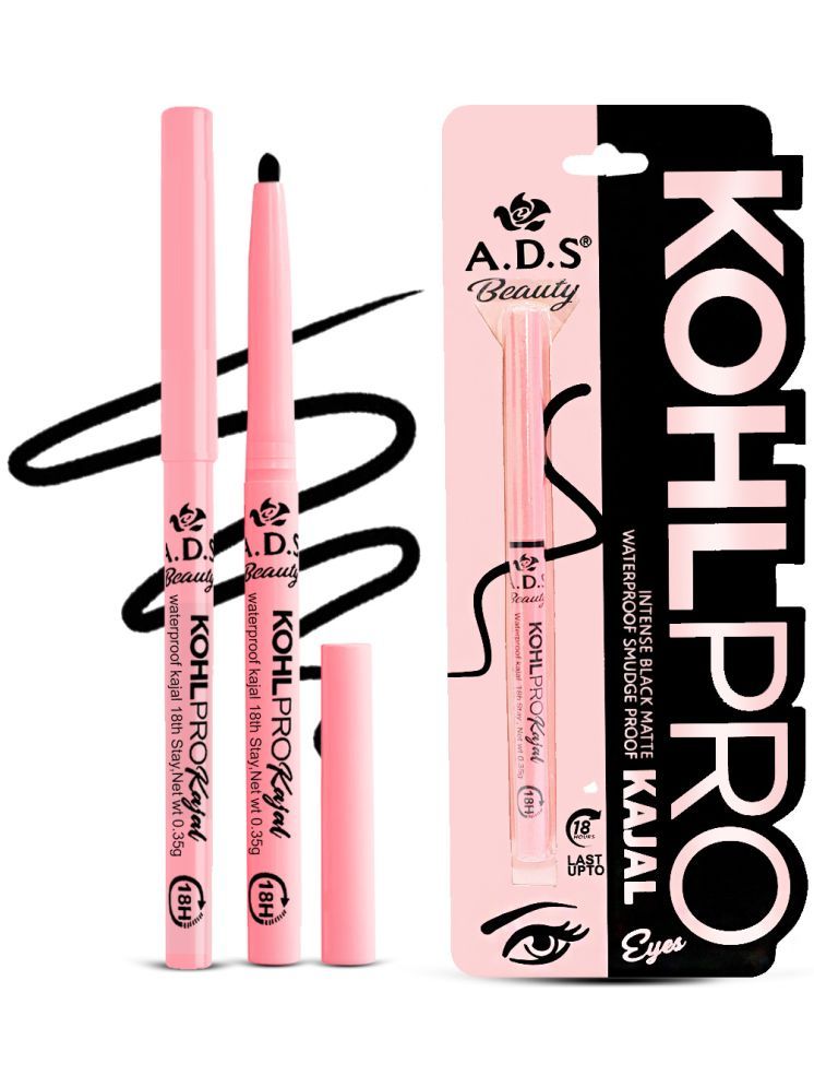     			ADS Pink Matte Kajal 1 g Pencil ( Pack of 1 )