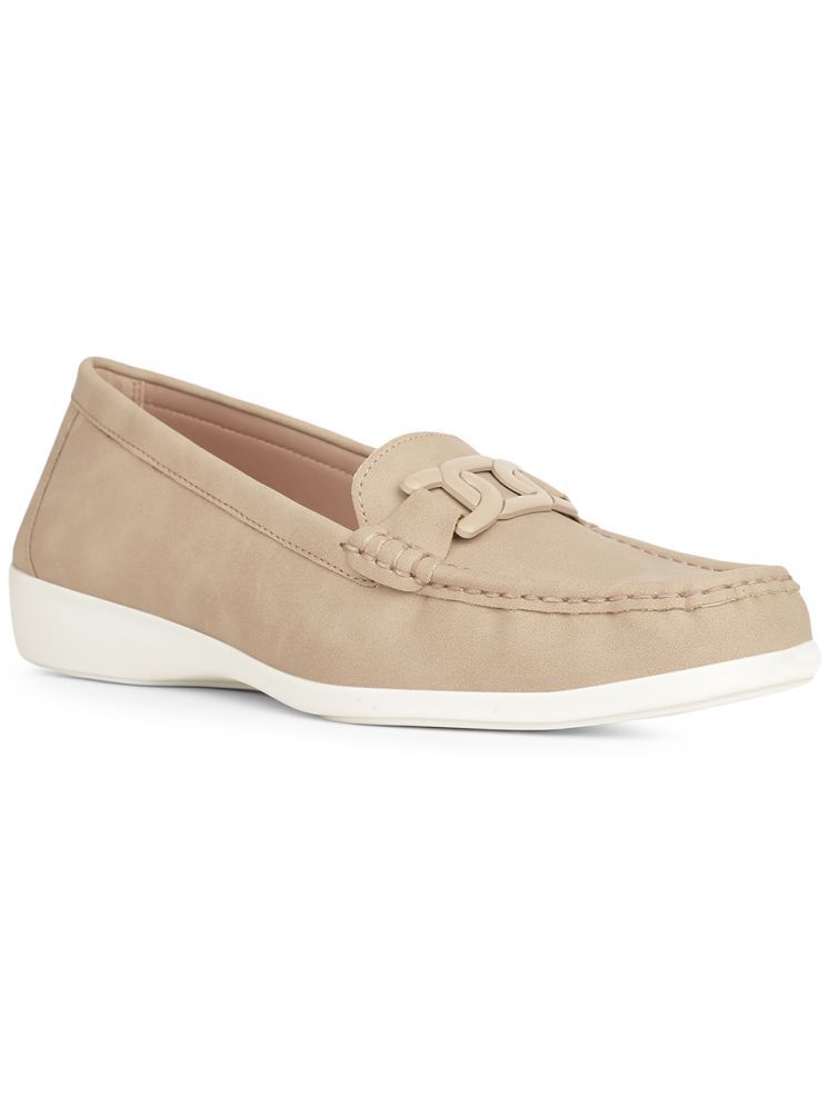     			Bata Beige Women's Loafers