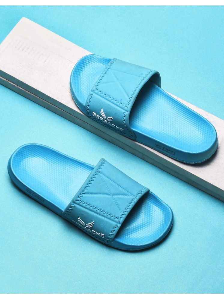     			Bersache Blue Men's Slide Flip Flop