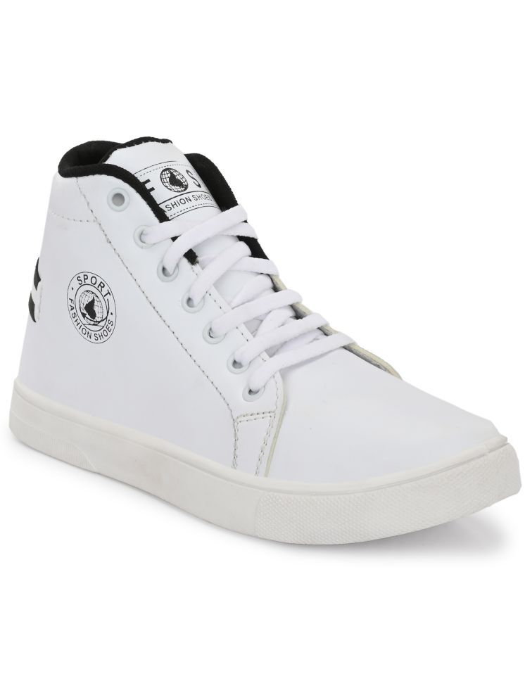     			Brainer White Men's Lifestyle Shoes