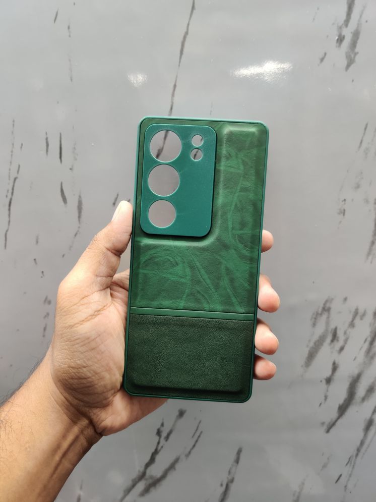     			Case Vault Covers Plain Cases Compatible For Leather Vivo V29 Pro 5G ( )