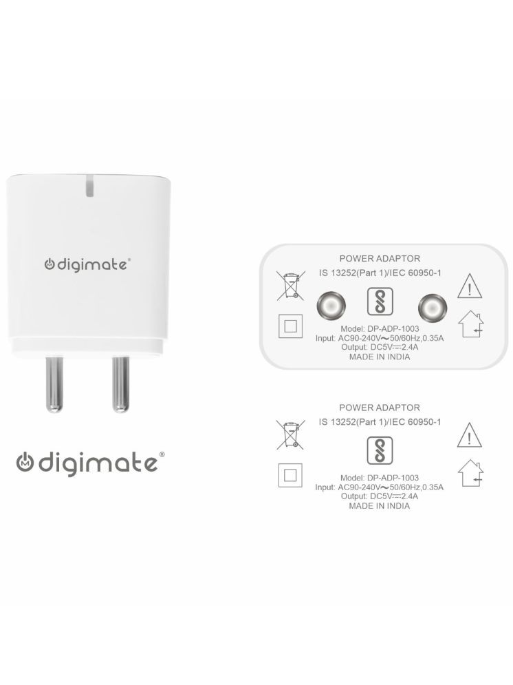     			DIGIMATE No Cable 5.4A Travel Charger