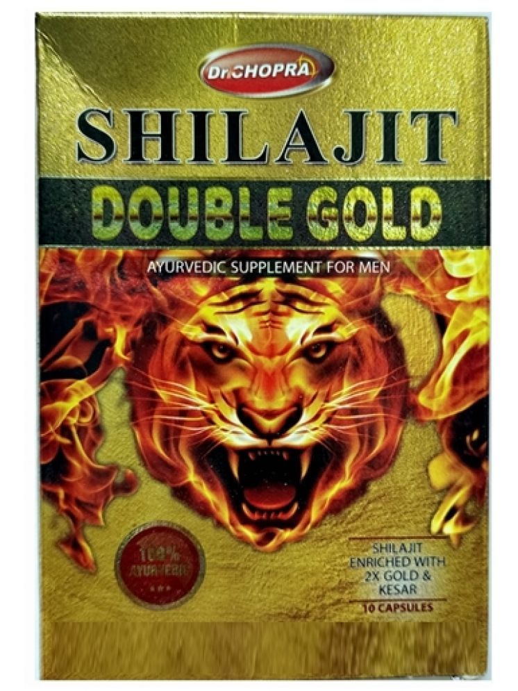     			Dr Chopra Shilajit Double Gold Ayurvedic Capsule 10no.s pack of 3