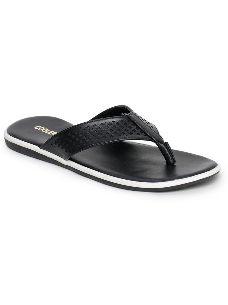     			Liberty Black Men's Leather Slipper