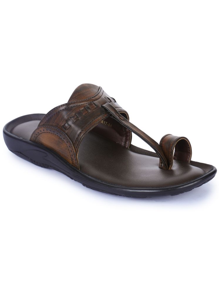     			Liberty Brown Men's Leather Slipper