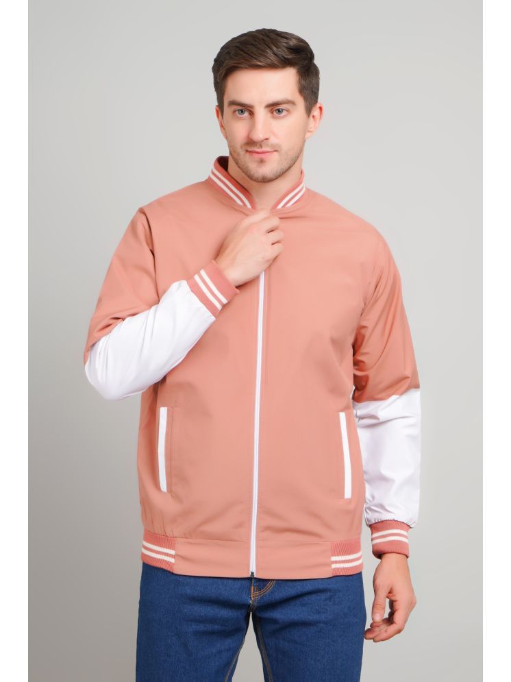     			PLUS PARADISE Polyester Men's Casual Jacket - Peach ( Pack of 1 )