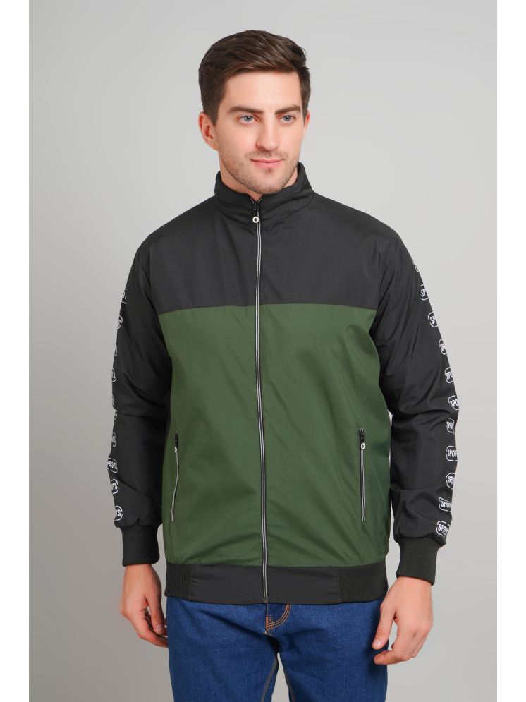     			PLUS PARADISE Polyester Men's Windcheater Jacket - Green ( Pack of 1 )