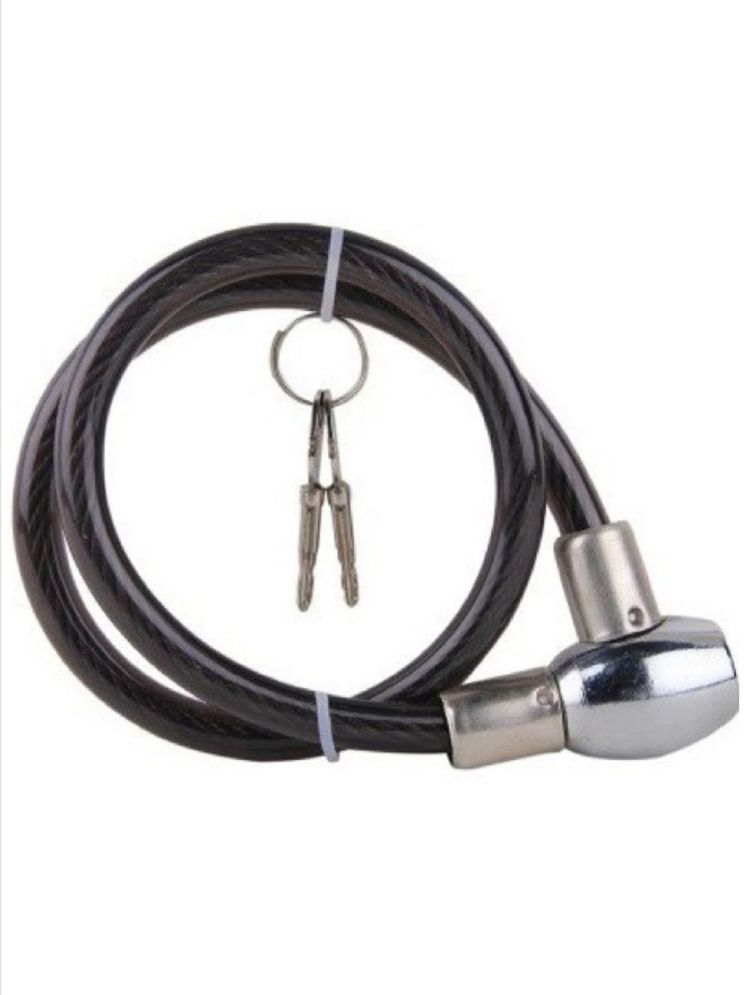     			Parcon Black Cable Type Helmet Lock - Key Lock