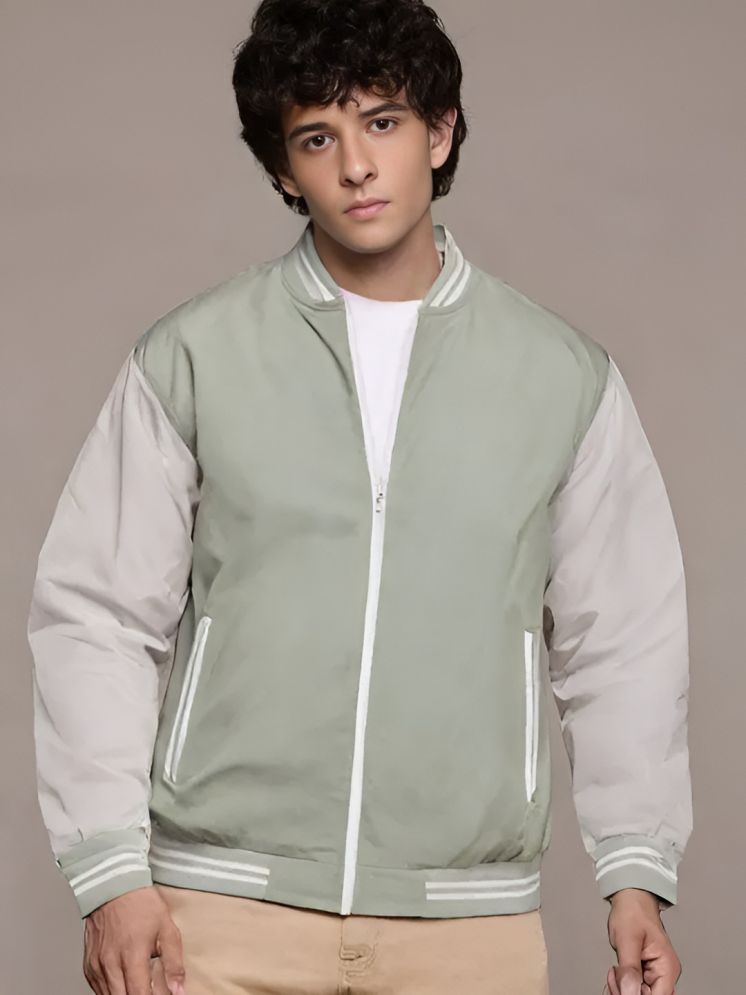     			plusperfaction Polyester Men's Casual Jacket - Green ( Pack of 1 )