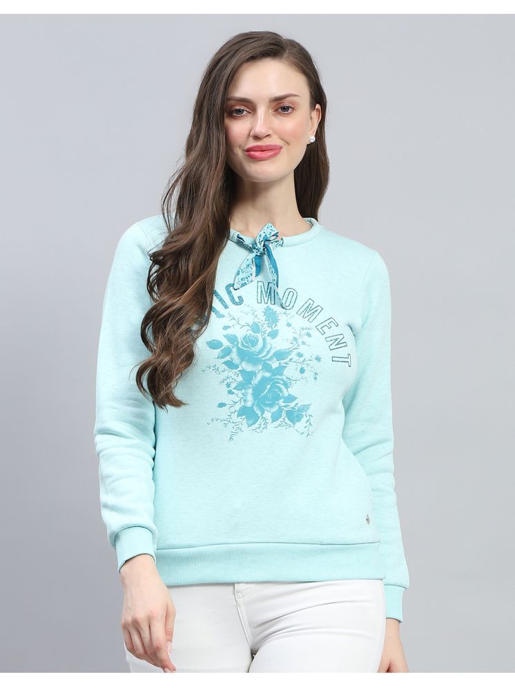     			Monte Carlo Cotton Blend Women's Non Zippered Sweatshirt ( Blue )